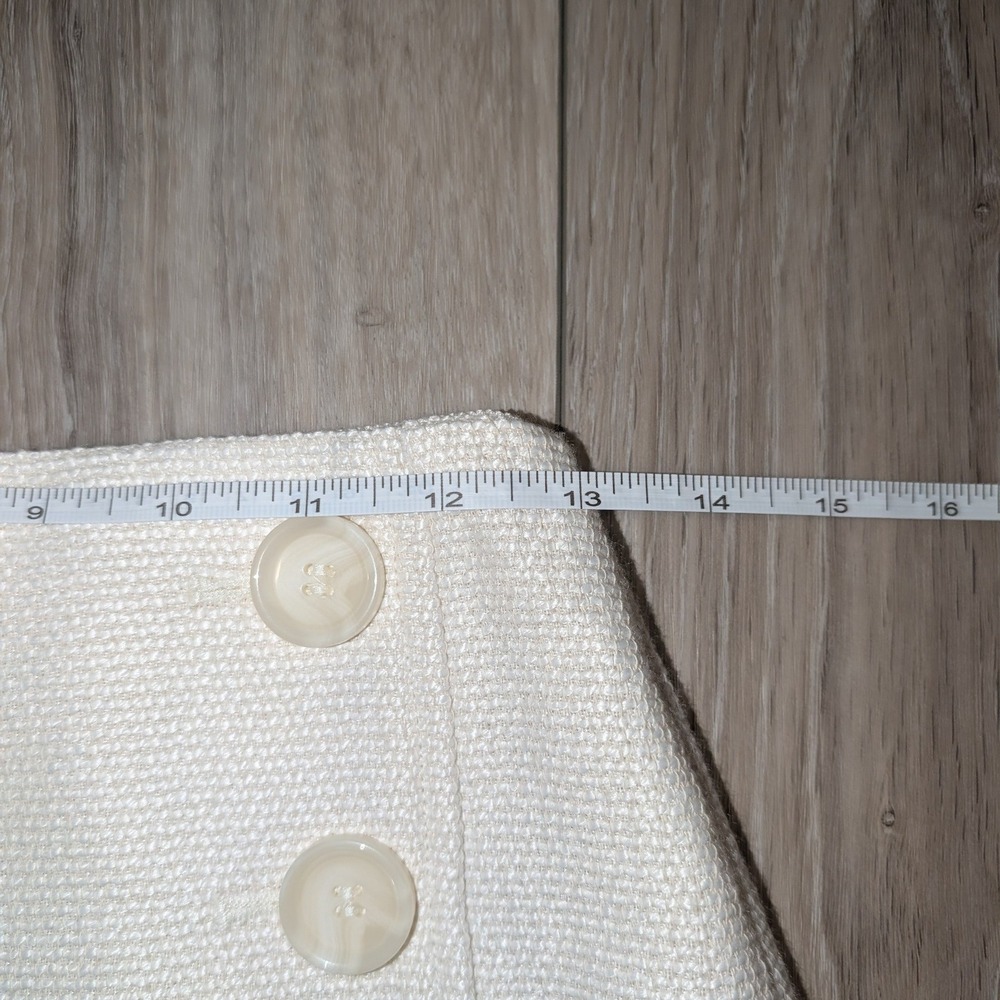 Ann Taylor Cream Textured Mini Skirt 00P - Picture 6 of 6